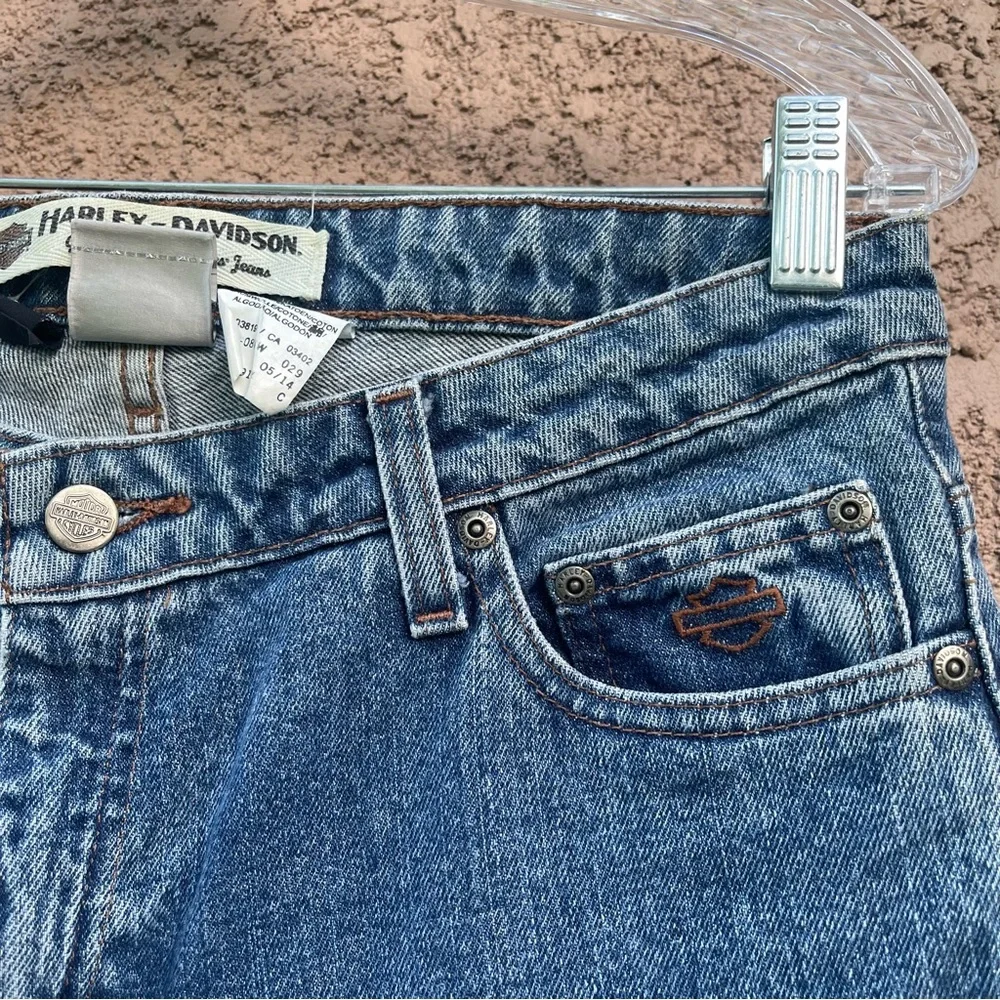 Harley Davidson Womens Jeans Size 8 Moto‎ Streetwear Bikercore Casual Wear